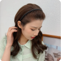 Fashion Simple Wave Headbands For Women Frosted Solid Color Toothed Non-slip Hair Bands Girl Face Wash Sports Hairbands Hair Accessories 1Pcs. 