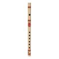 Combo of Bamboo F Natural Medium Flute for Beginner and Flute Bag - Natural.