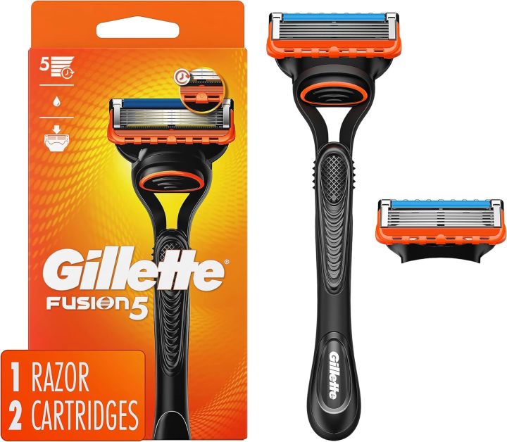 Gillette Fusion5 Men's Razor Handle + 2 Blade