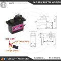 MG90S Metal Gear Micro Servo Motor 180° Degree Rotation Standard Quality.For Rc Helicopter/ Plane/ Drone/ Boat/ Car with Arduino/ESP/Raspberry Pi and DIY Electronics Project..