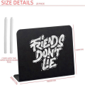 20 Pack Mini Chalkboard Signs Black for Chalk Sign for Food - Party - Buffet - Table Sign Chalkboard with 2 Chalk Marker. 