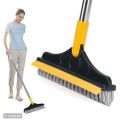 2-in-1 Bathroom Long Brush - Ideal for Tile, Ceramic, and Toilet Cleaning --1Pcs.