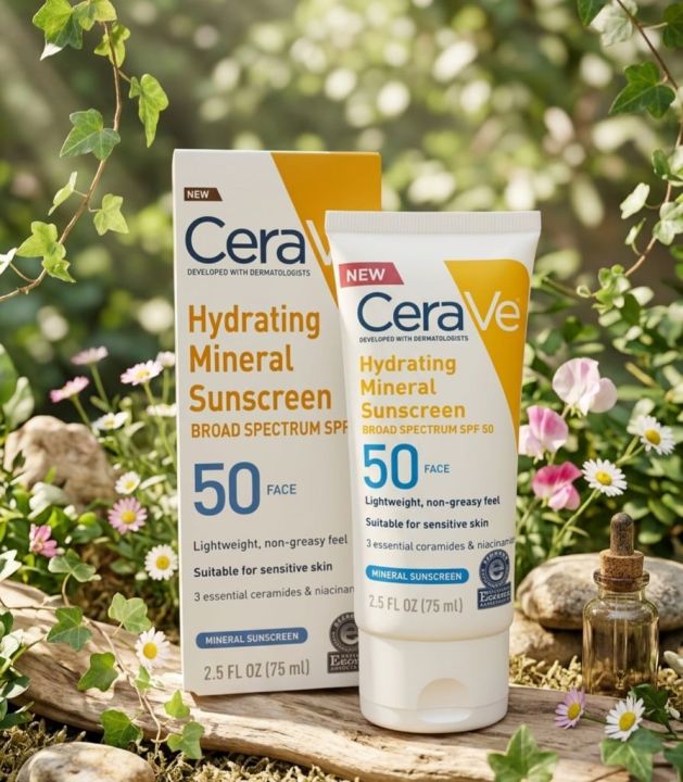 Cerave%20Hydrating%20Mineral%20Sunscreen%20SPF%2050%20Face%20for%20Senseitive%20Skin%2075ml%20-%20Image%203