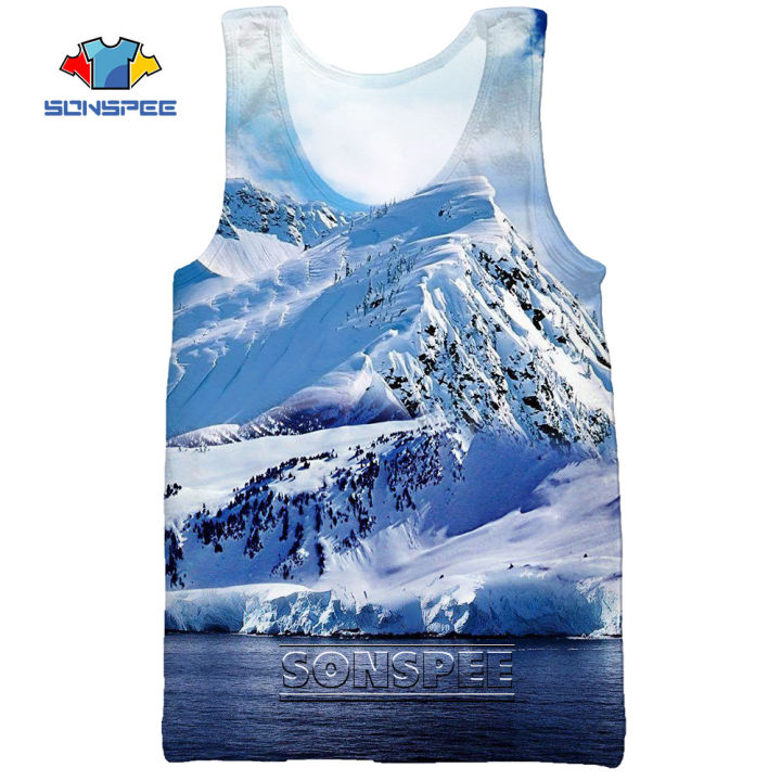 SONSPEE%20Snow%20Mountain%20Summer%20Ice%20Sea%20Beach%20Reef%203D%20Print%20Men's%20TaTops%20Casual%20Fitness%20Bodybuilding%20Gym%20Muscle%20Sleeveless%20Vest%20-%20Image%205