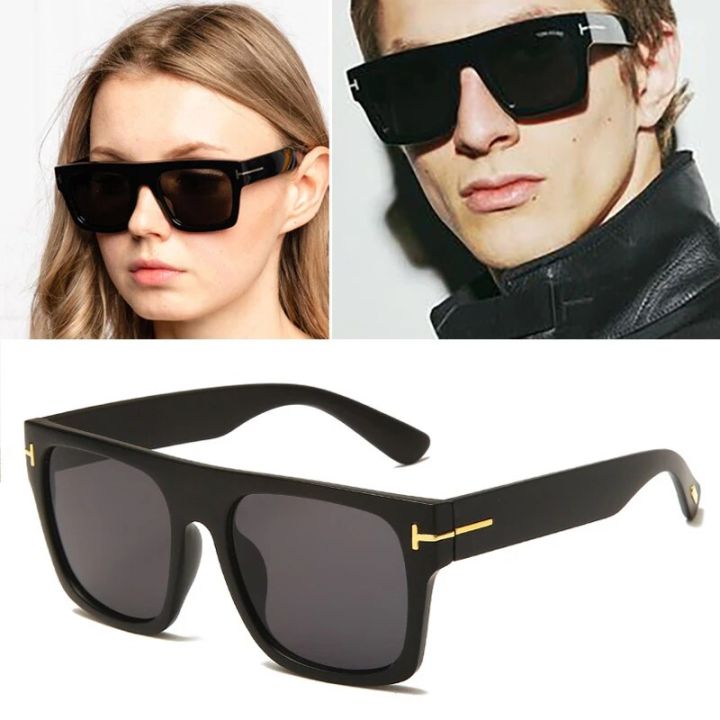2024 Fashion Cool High Quality Square Style Tom Sunglasses Men/Women Vintage Pop ins Sun Glasses Oculos De Sol