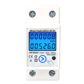 Din Rail Digital Single Phase Reset Zero Energy Meter White Energy Meter ABS Energy Meter KWh AC220V Electric Meter LCD Digital Energy Electric Meter.