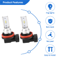H8 H11 H16 Led Fog Light Bulb,Cool White 6500K (Pack Of 2). 