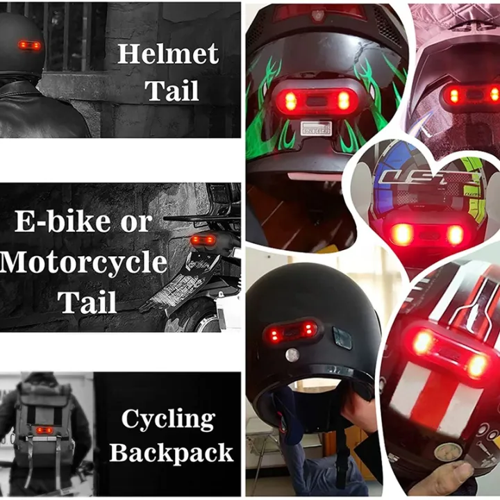JAERBEE%20LED%20Helmet%20Light,Motorcycle%20Helmet%20Brake%20Light%20Rechargeable%20Bike%20Rear%20Red%20Safety%20Warning%20Light%20for%20Night%20Riding%20-%20Image%202