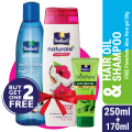 Parachute Advansed Aloe Vera Enriched Coconut Hair Oil 250ml + Parachute Naturale Damage Repair Shampoo 170ml (Free SkinPure Aloe Vera Gel 50g). 