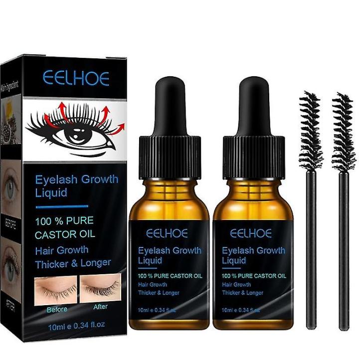 EELHOE Natural Eyelash Growth Serum 7 Days Fast Eyelashes Enhancer Longer Thicker Fuller Lashes Eyebrows Lift Eye Care Products Makeup
