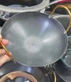 Honeycomb Nonstick Iron Deep Two Handled Frying Pan. 
