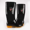 Three Resistance915Thigh Highs, Black Men's Rain Boots Tendon Bottom Non-Slip Acid and Alkali Resistant Labor Protection Large Size Rubber Shoes. 