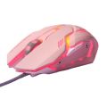 Cross border wholesale G304 Pink Wireless Mouse Rechargeable Mouse Mechanical E-sports Game RGB Mouse 2.4G Mouse. 