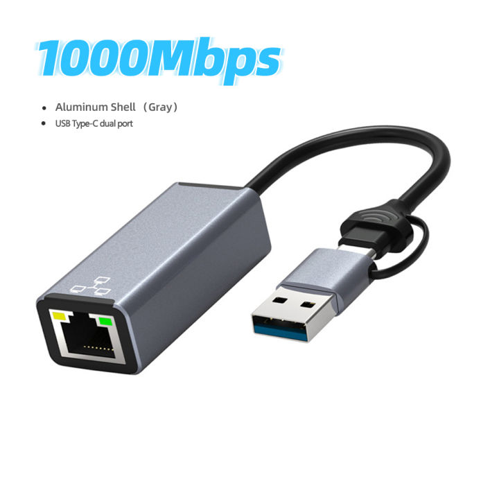 USB3.0 1000Mbps karta sieciowa typu C USB do RJ45 konwerter przewodowy Gigabit Ethernet Lan Adapter do Nintendo przełącznik Macbook Laptop