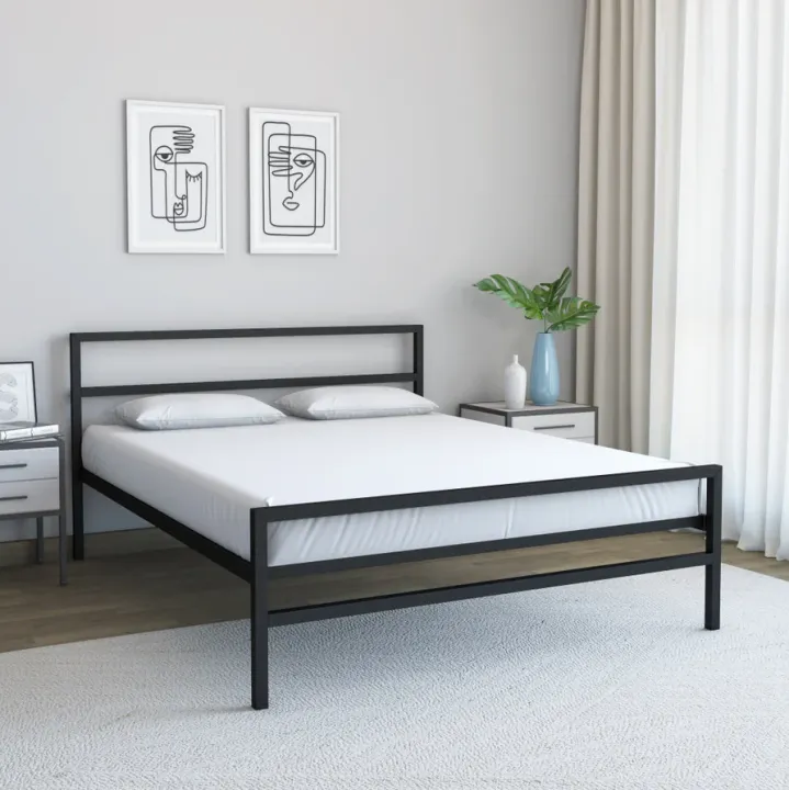 Metal Frame Bed – Available in 2 Sizes & Multiple Colors | Durable ...
