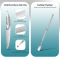 1PCS / 5PCS Nail Clipper for Ingrown or Thick Toenails Nail Trimmer Set with Nail File Cuticle Pusher Pedicure Manicure Tools Kit for Fingernails and Toenails Stainless Steel Nail Cutter  for Paronychia Podiatry Nail Care Tool Dead Skin Dirt Remover. 