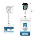 ls 1 Piece High Quality Retractable Nurse Badge Reel Fahshion Cofffee Cup Bottle ID Card Holder Keychains Lanyard. 
