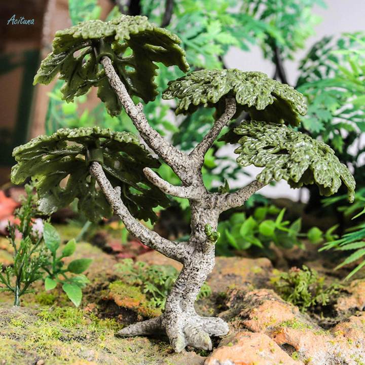 Model Trees Figurines Mini Artificial Tree Ornaments for Building Model Train Railways