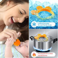 Baby Silicone Teethers High Temperature Resistance Freezer Safe Organic Infant FruitTeether Toy Soft & Textured for Natural Brain Development Baby Teething Toys.