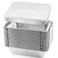 Aluminum Foil Box Food Pack 250 Ml Parcel Lunch Box 50 Pcs - Box. 