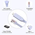 USB TO Type C Console Configuration Cable Type C to RJ45 Serial Router Debugging Cable.