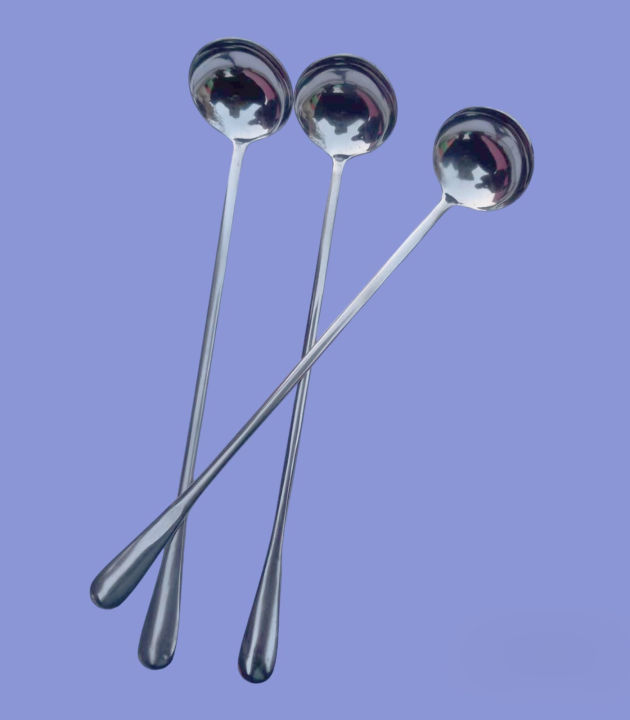 Steel Long handle Pickle Spoon Round Shape -1 Pieces-23cm/9 Inch