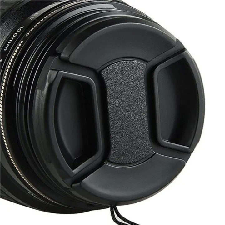 Black%2058mm%20Plastic%20Snap%20on%20Lens%20Cap%20with%20Cable%20for%20SLR%20Cameras%20-%20Image%204