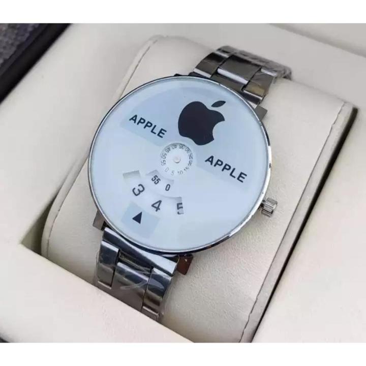 Men's Watch APP-LE WATCH - White & Black Dial