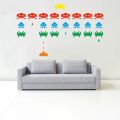 Gamer Vinyl Stickers SPACE INVADERS Video Game Play Room Wall Decal.