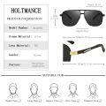 2022 New Fashion Men Polarized Sunglasses Oval Shape Alloy Frame Shade Eyewear Play Ourders Drive UV400 Sun Glass.