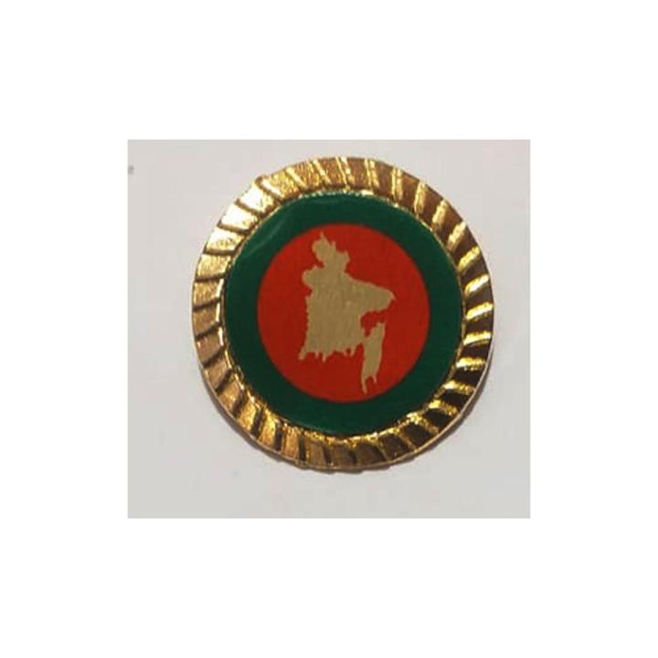 Bangladesh flag and map badge