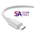 【original】 Vickmiu 5A USB Tipe C 0.3M/1M untuk C2 S9 S8 Huawei P30 Pro Pengisian Cepat Ponsel Charger Putih Kabel USB Pengisian.