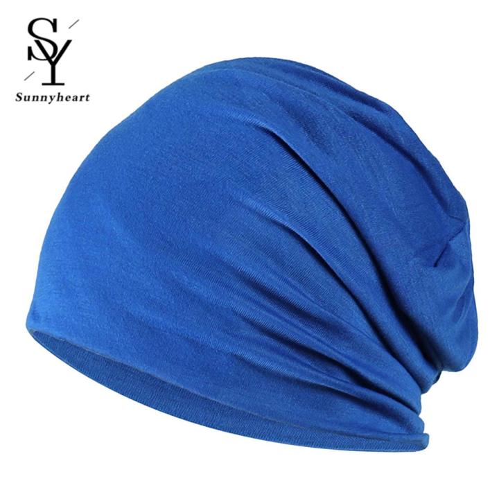 Sunnyheart Spring Fall Skull Beanie Solid Color Women Men Hiking
