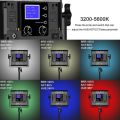 GVM 800D-RGB Video Işığı Fotoğrafçılık için Led Aydınlatma 3200K-5600K Fotoğraf Stüdyosu Kamera Photoflood Fotoğrafları PK Yongnuo Godox. 
