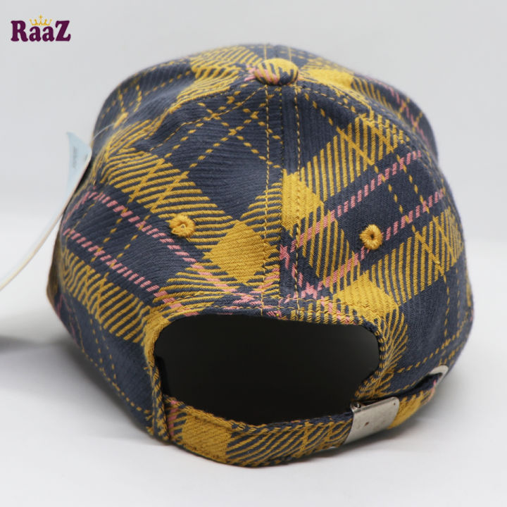 Unique%20Shape%20Gyoufu%20Leather%20Logo%20Big%20Check%20Premium%20Fabrics%20Baseball%20Cap%20-%20Image%206