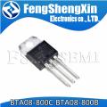 10pcs BTA08-800C BTA08-800B BTA08-800 TO220 TRIAC. 