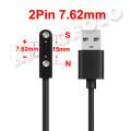 2Pin 4mm 7.62mm 4Pin Smartwatch Charge Cable Black White Strong Magnetic USB Charging Cord Rope 99% Universal for Smart Watch. 