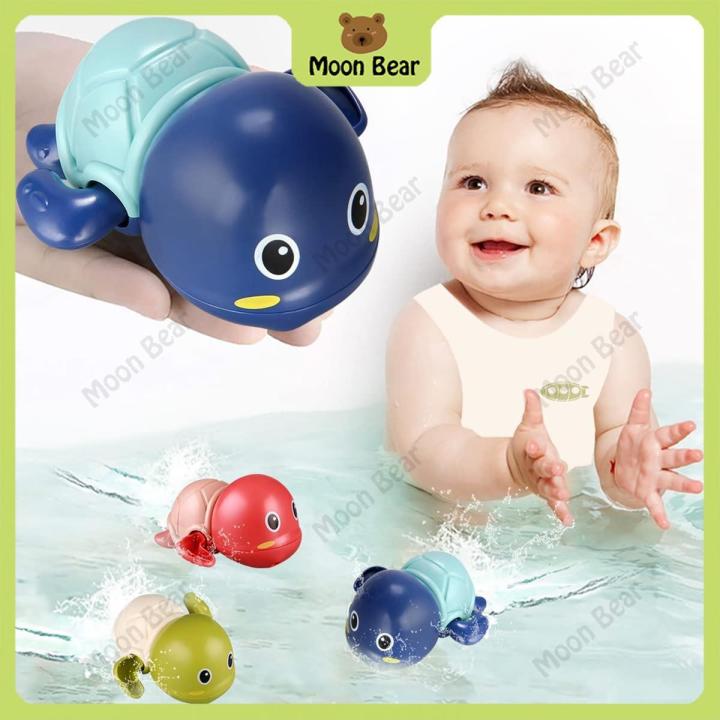 MoonBear Bath Toys Cute Swimming Turtle Bath Toys for Toddlers 1-3