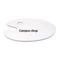 Oval White Colour Palette Oil/Acrylic Paint Tray, Painting Tray for Artist Drawing (12 x 9.5 inch)-1pc. 