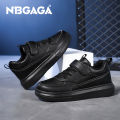 Tenis Sneakers Kids Spring/Autumn New Boys Girls Sports Shoes Casual Board Shoes Leather Soft Soled Children Black White Shoes. 
