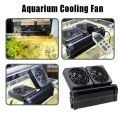 Dual Level Wind 1/2/3/4/5/6 Heads Consumption Chillers DC12V Cooling Fan Fish tank Marine Ponds Temperature Controller 100-240V.