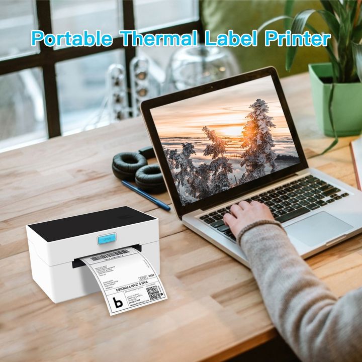 Desktop%20Thermal%20Label%20Printer%20for%204x6%20Shipping%20Package%20Label%20Maker%20160mm/s%20High%20Speed%20USB%20Connection%20Thermal%20Sticker%20Printer%20Max.110mm%20Paper%20Width%20Compatible%20with%20Amazon%20UPS%20Ebay%20Shopify%20FedEx%20Labeling%20Barcode%20Express%20Label%20Printing%20Postage%20Mailing%20Labeli%20-%20Image%205