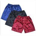 Silk shorts men wholesale custom made mens sleepwear shorts.