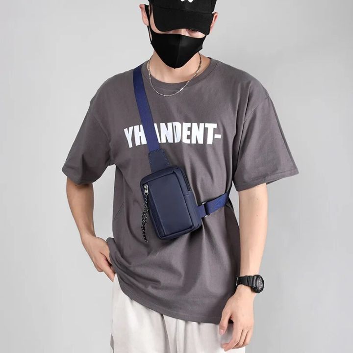 Men's%20Shoulder%20Bag%20Outdoor%20Leisure%20Travel%20Nylon%20Crossbody%20Bag%20Sports%20Mini%20Chest%20Bag%20Multifunctional%20Simple%20Trend%20Cell%20Phone%20Bag%20-%20Image%202