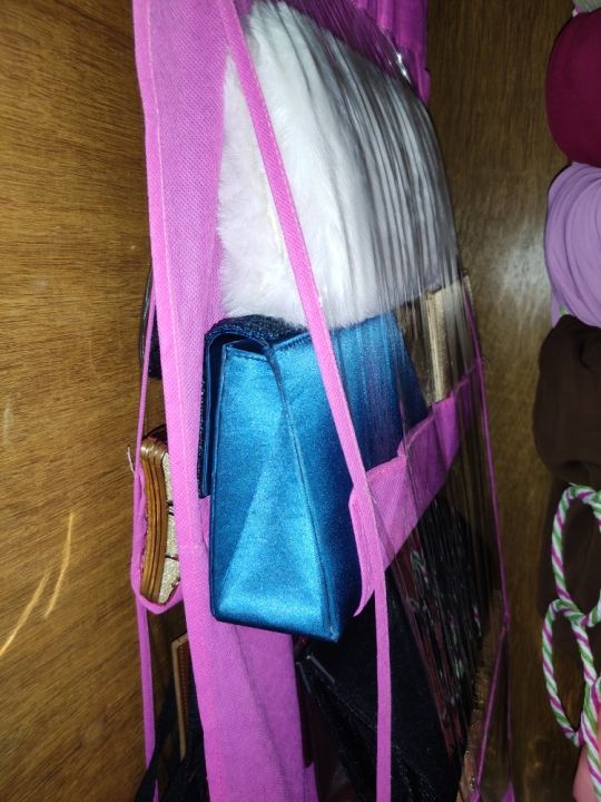 6%20Pocket%20Foldable%20Hanging%20Bag%203%20Layers%20Folding%20Shelf%20Bag%20Purse%20Handbag%20Organizer%20With%20free%20Hanger%20-%20Image%203