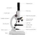64X-2400X Monocular Optical Microscope Elementary School Children Science Experimental Biology Microscope Digital Microscope. 