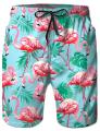 2023 Summer New Men's Beach Shorts Hawaii Casual Sports Shorts Natural 3D Printing Shorts Qrying Is Fast and Breathable. 