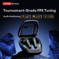 Lenovo GT100 True Wireless Gaming Earbuds – Bluetooth 6.0,38 ms Ultra-Low Latency,AI Noise-Cancelling Quad-Mic,23 h RGB LED Case.