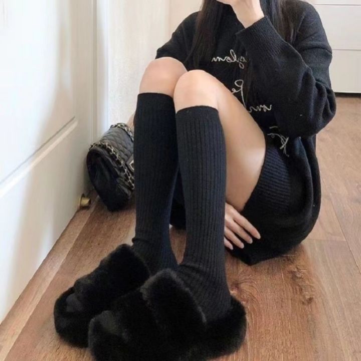 Knee%20socks%20women's%20clothing%20women's%20fashion%20real%20thigh%20high%20socks%20women's%20stockings%20autumn%20and%20winter%20warm%20knitted%20cotton%20stockings%20women%20-%20Image%202