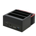 Multifunctional 2.5/3.5" IDE&SATA Hard Disk Base USB 3.0 HDD Docking Station Three-bay HDD Docking Station AU Plug. 